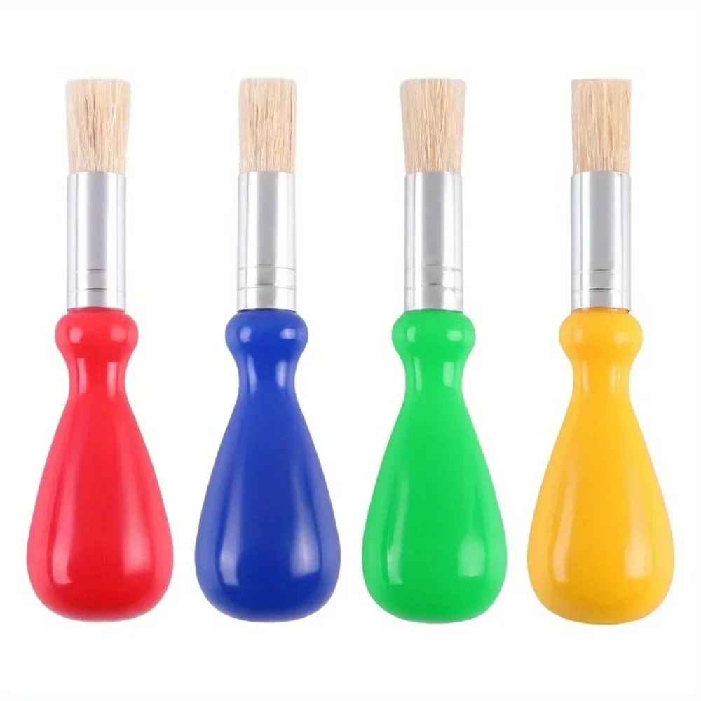 Watercolor Brush Pen - 4 ชิ้นแปรงทาสีแปรงทาสีชุดพลาสติกสําหรับ Ergonomic สะดวกเครื่องมือศิลปินเด็ก Professional สีน้ํา