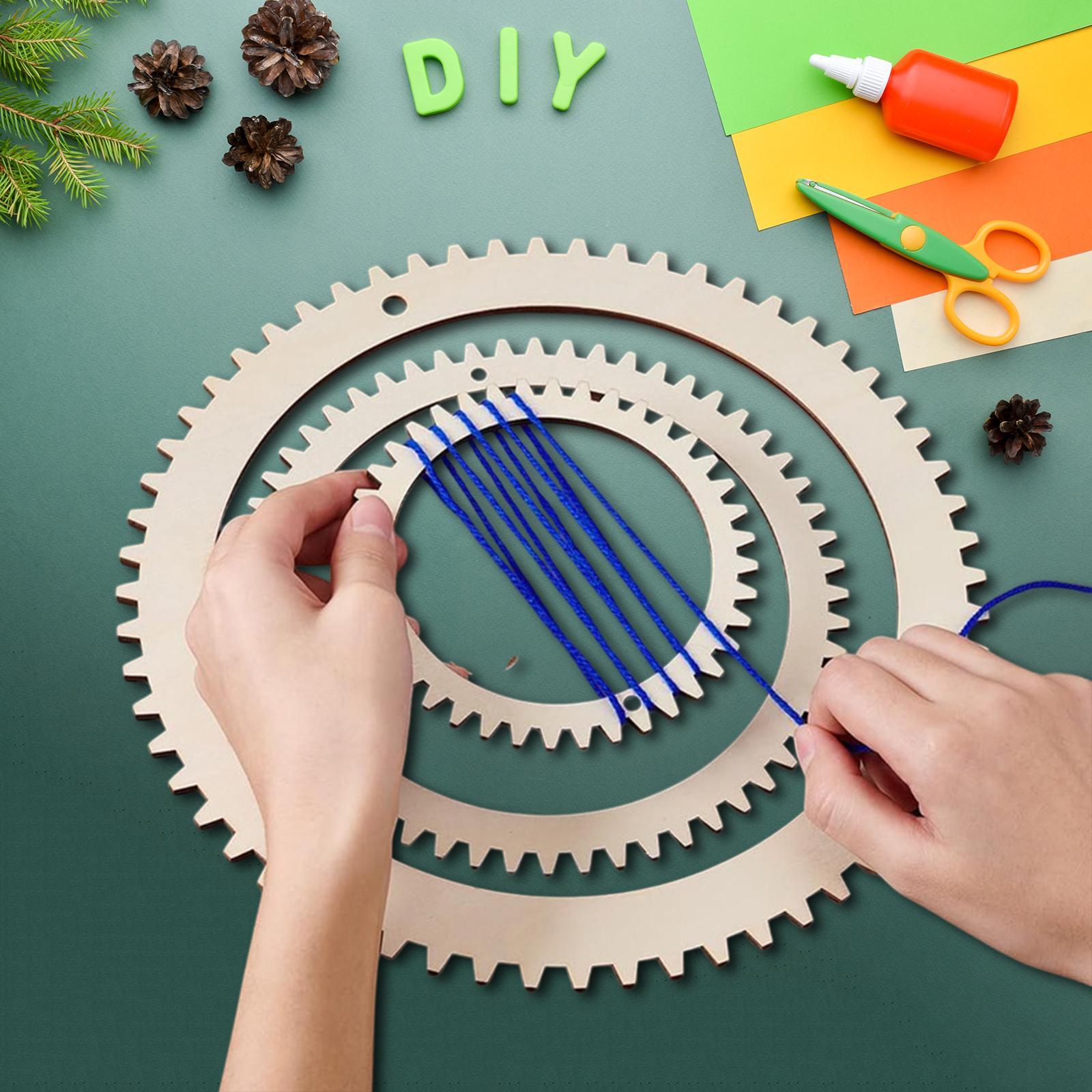 Art Craft Kids - ชุดเครื่องมือทอผ้า DIY โครงไม้ สำหรับงานศิลปะและงานฝีมือ ตกแต่งบ้าน และเสริมสร้างความคิดสร้างสรรค์สำหรับเด็ก