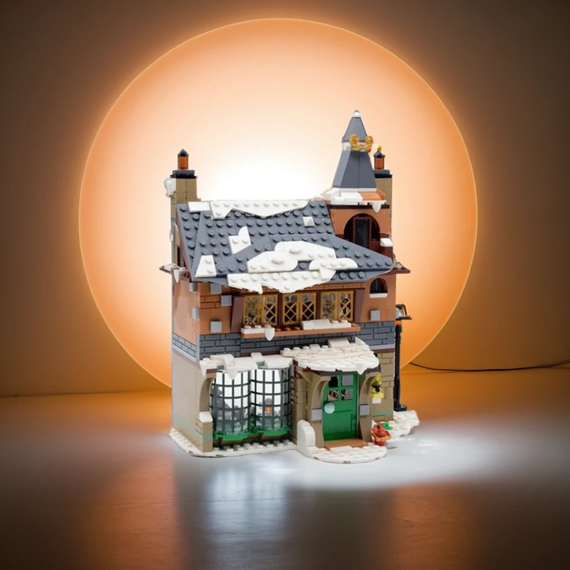 Art Craft Village - 691 ชิ้น MOC วิลเลจฤดูหนาว โรงแรมเก่า โมเดลตามฤดูกาล