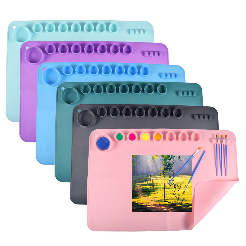 Art Craft Stick - 60X40cm ซิลิโคนภาพวาด Mat Non-Stick ซิลิโคนแผ่นสำหรับ DIY