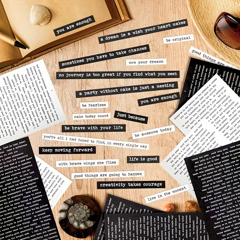 Art Craft Journals - 406pcs แรงบันดาลใจสติกเกอร์บวกสําหรับสมุดภาพ,วารสาร,Planner และ DIY ศิลปะและหัตถกรรม Photo