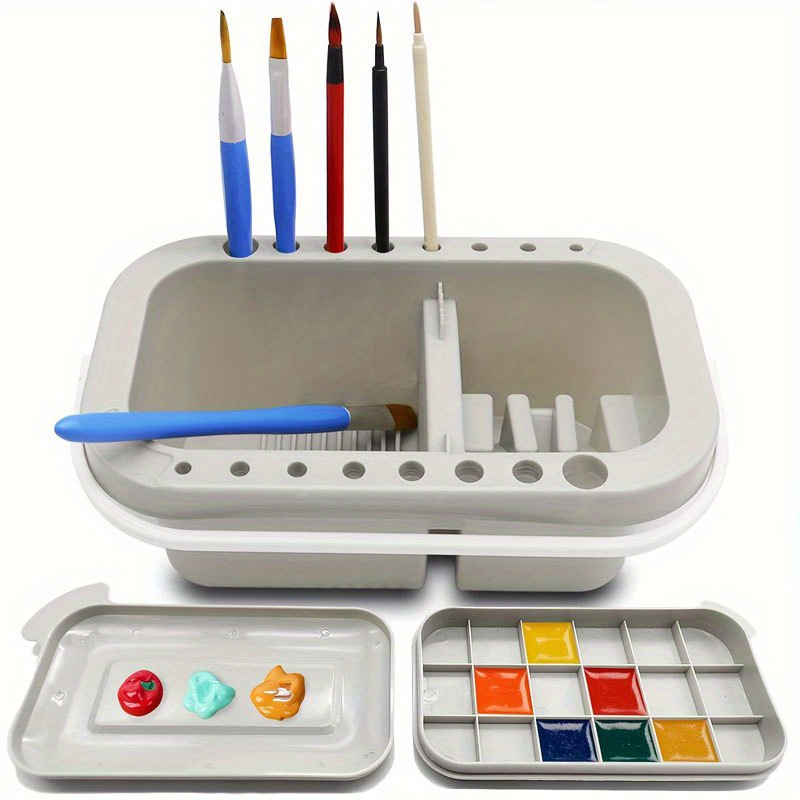 อ่างล้างพู่กัน 3-in-1 พร้อมจาน - Watercolor Brush Pen บทวิจารณ์และราคา