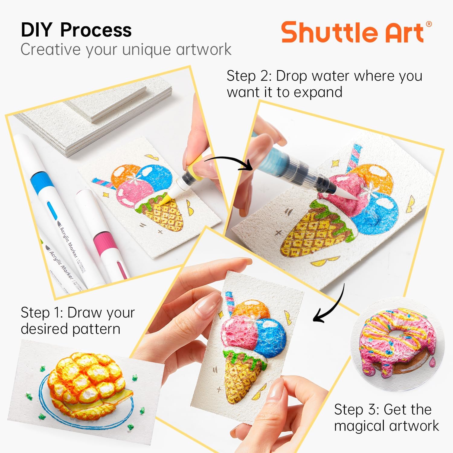 ชุดกระดาษวาดภาพพื้นผิวโฟมนูน 3 - Art Craft Kids บทวิจารณ์และราคา