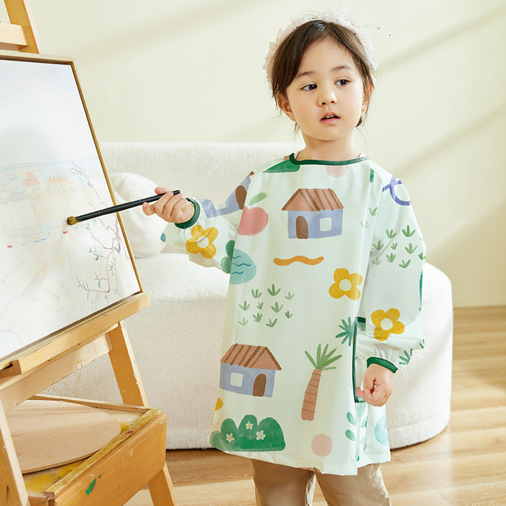 เสื้อกันเปื้อนเด็กแบบกันน้ำ แข - Art Craft For Preschool บทวิจารณ์และราคา