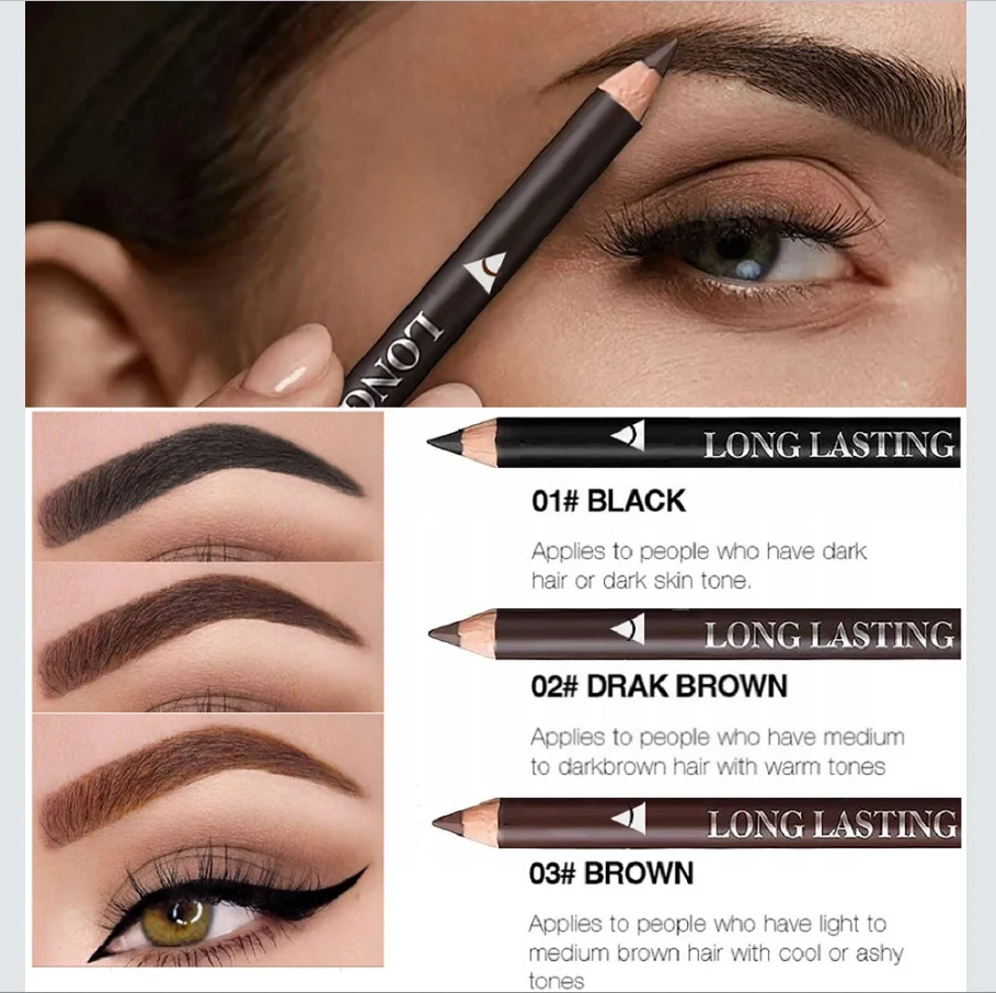 6/12 ชิ้นดินสอเขียนคิ้วกันน้ำม - Colored Pencil Professional บทวิจารณ์และราคา
