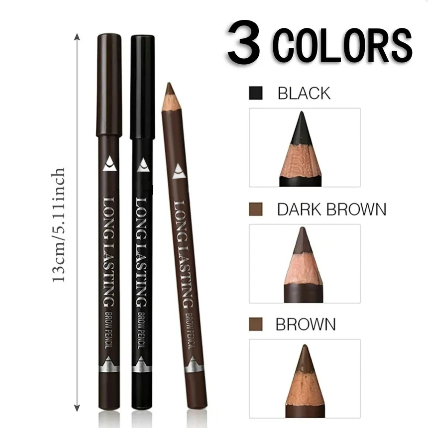 6/12 ชิ้นดินสอเขียนคิ้วกันน้ำม - Colored Pencil Professional บทวิจารณ์และราคา