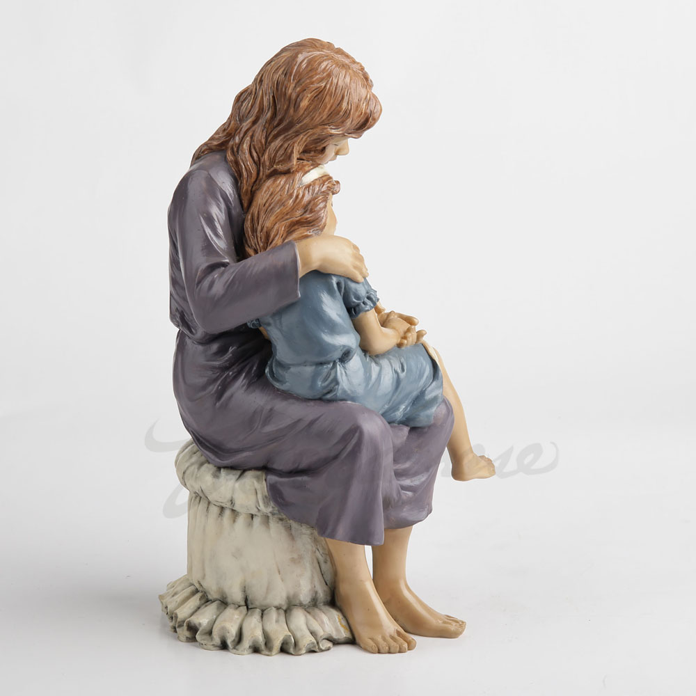 รูปปั้นเรซิ่นแม่และลูกสาวกอดกั - Art And Craft For Mother'S Day บทวิจารณ์และราคา