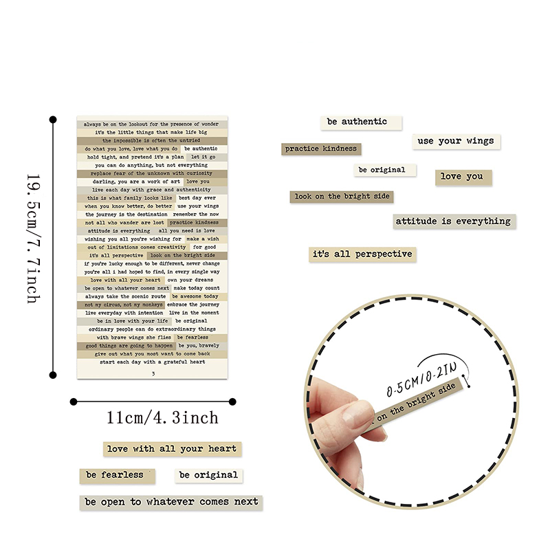 8 ชิ้นสีน้ําตาลหมายเหตุสติกเกอ - Art Craft Journals บทวิจารณ์และราคา