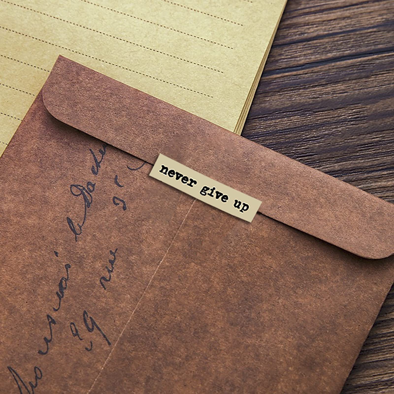 8 ชิ้นสีน้ําตาลหมายเหตุสติกเกอ - Art Craft Journals บทวิจารณ์และราคา