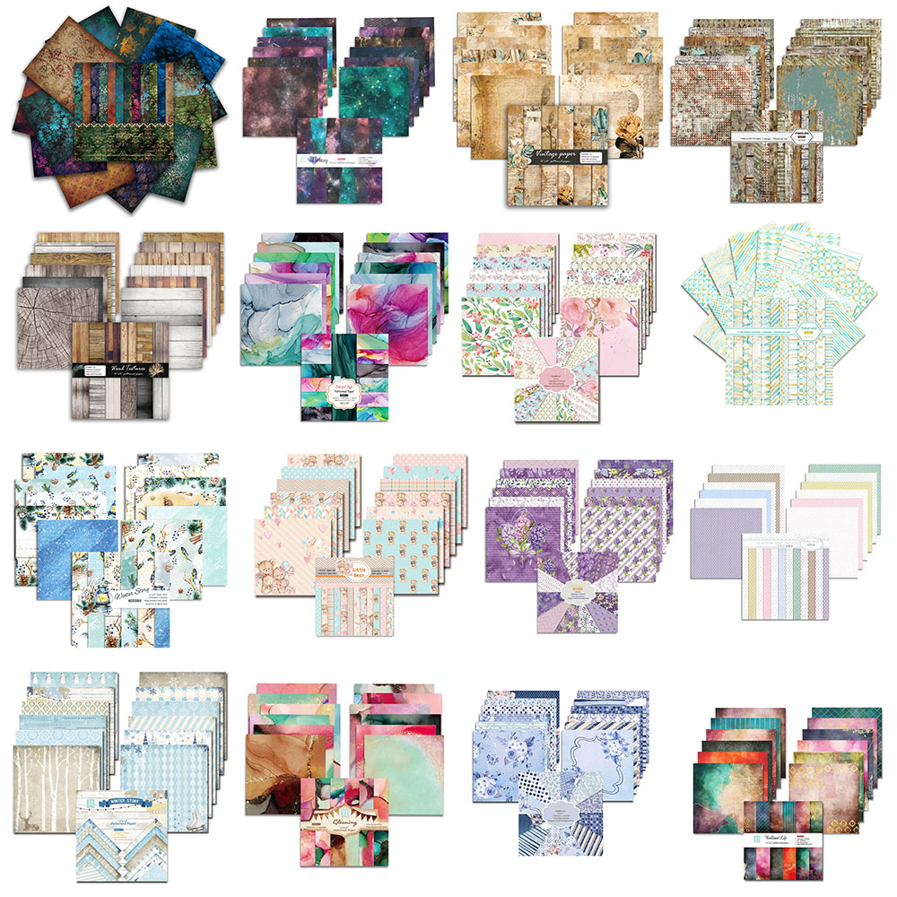 24 แผ่น 30x30 ซม.สมุดภาพกระดาษ - Art Craft Journals บทวิจารณ์และราคา