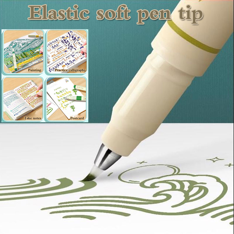 ชุดปากกาหัวพู่กันหลากสี 24/3 ส - Watercolor Brush Pen บทวิจารณ์และราคา