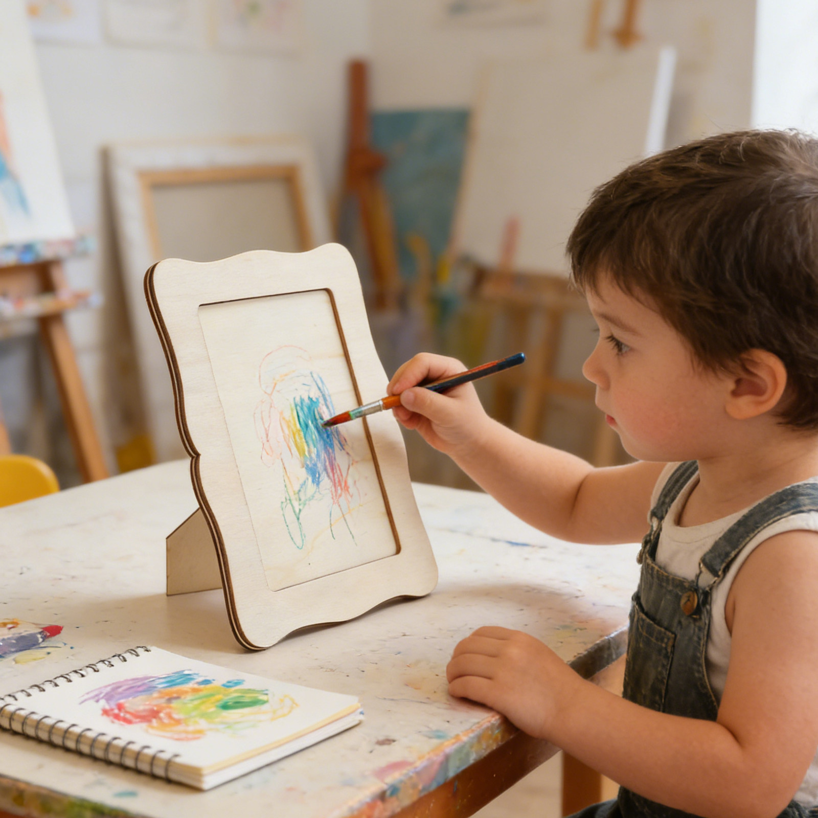 กรอบรูปไม้ 4 ชิ้น สำหรับงานศิล - Art Craft For Preschool บทวิจารณ์และราคา