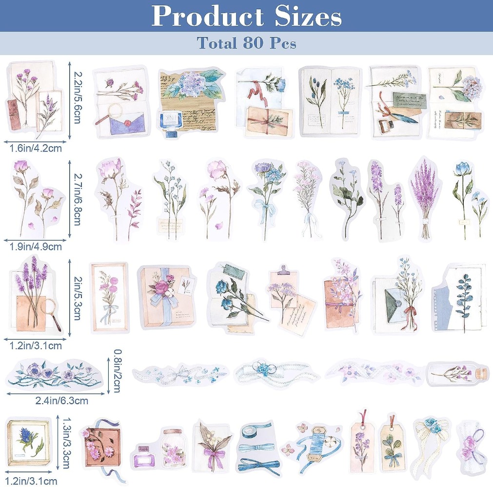 Stiker Buku kliping ลาเวนเดอร์ - Art Craft Journals บทวิจารณ์และราคา
