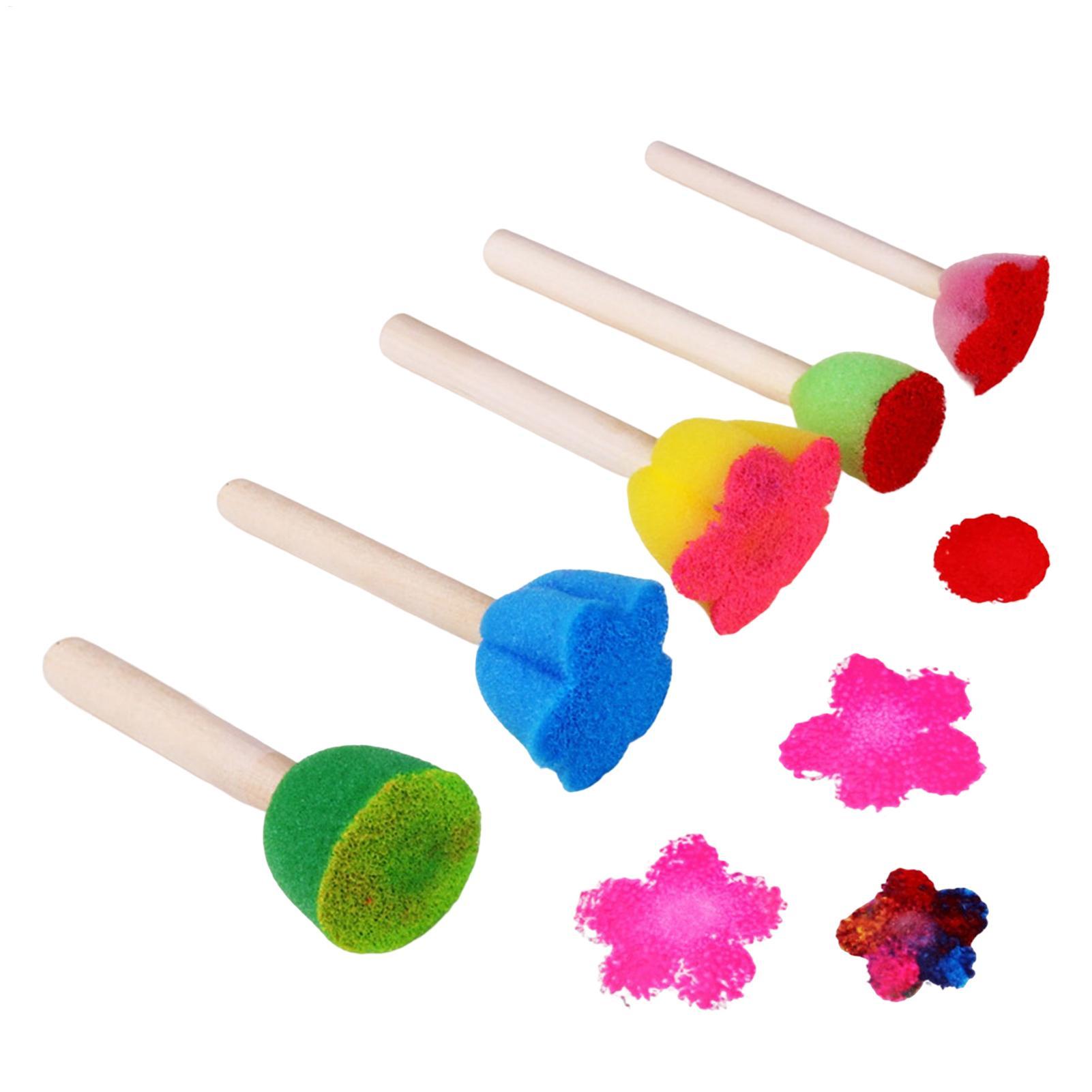ฟองน้ำระบายสีสำหรับเด็กแบบใช้ซ - Art Craft For Preschool บทวิจารณ์และราคา
