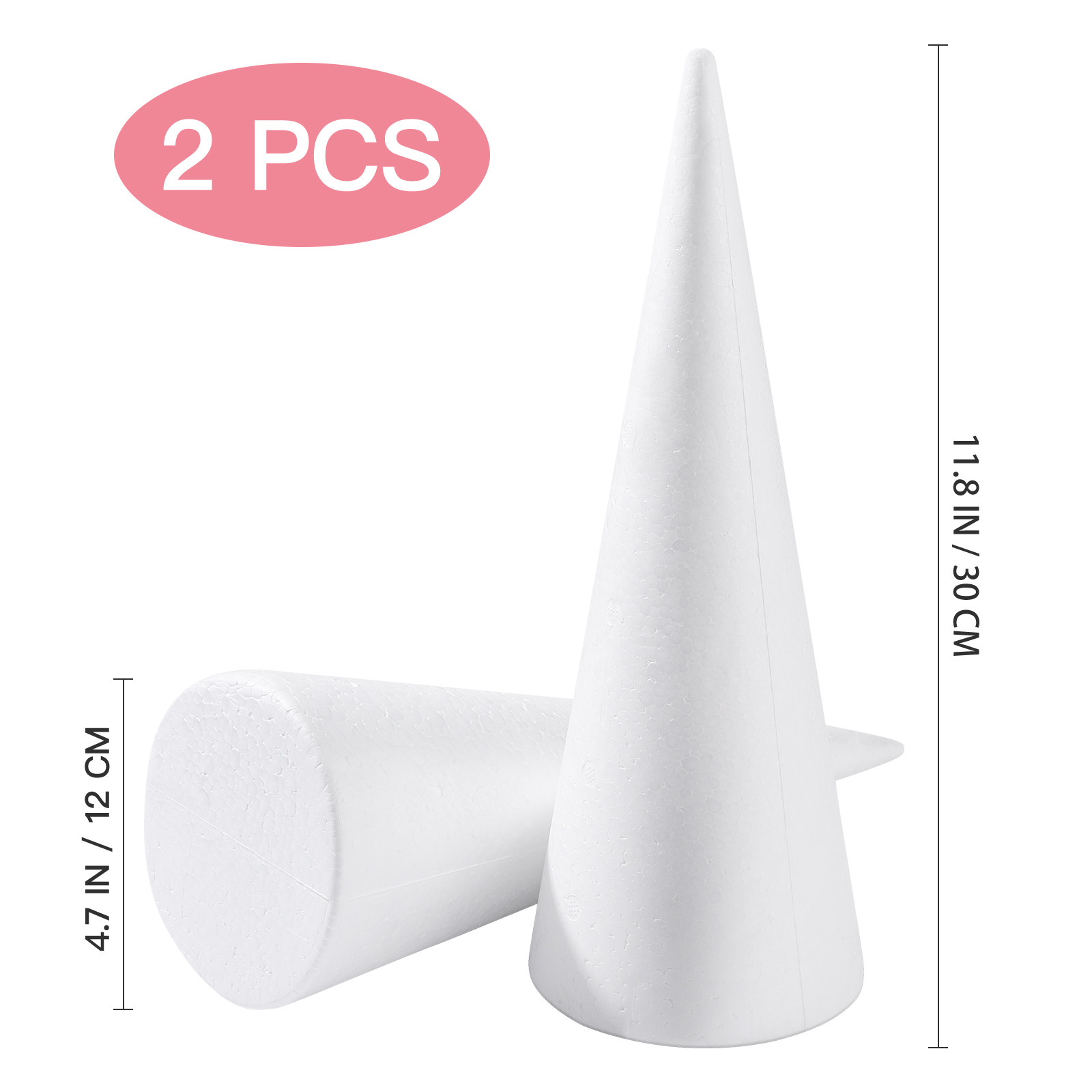 โฟมรูปทรงกรวย 2 ชิ้น วัสดุโพลี - Art Craft For Preschool บทวิจารณ์และราคา