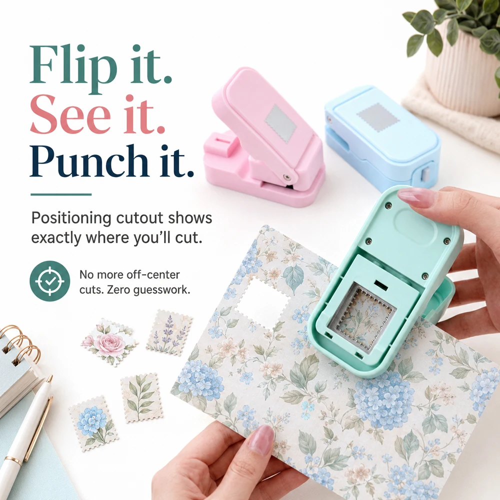 เครื่องเจาะขอบแสตมป์แบบพกพา ซ้ - Art Craft Journals บทวิจารณ์และราคา
