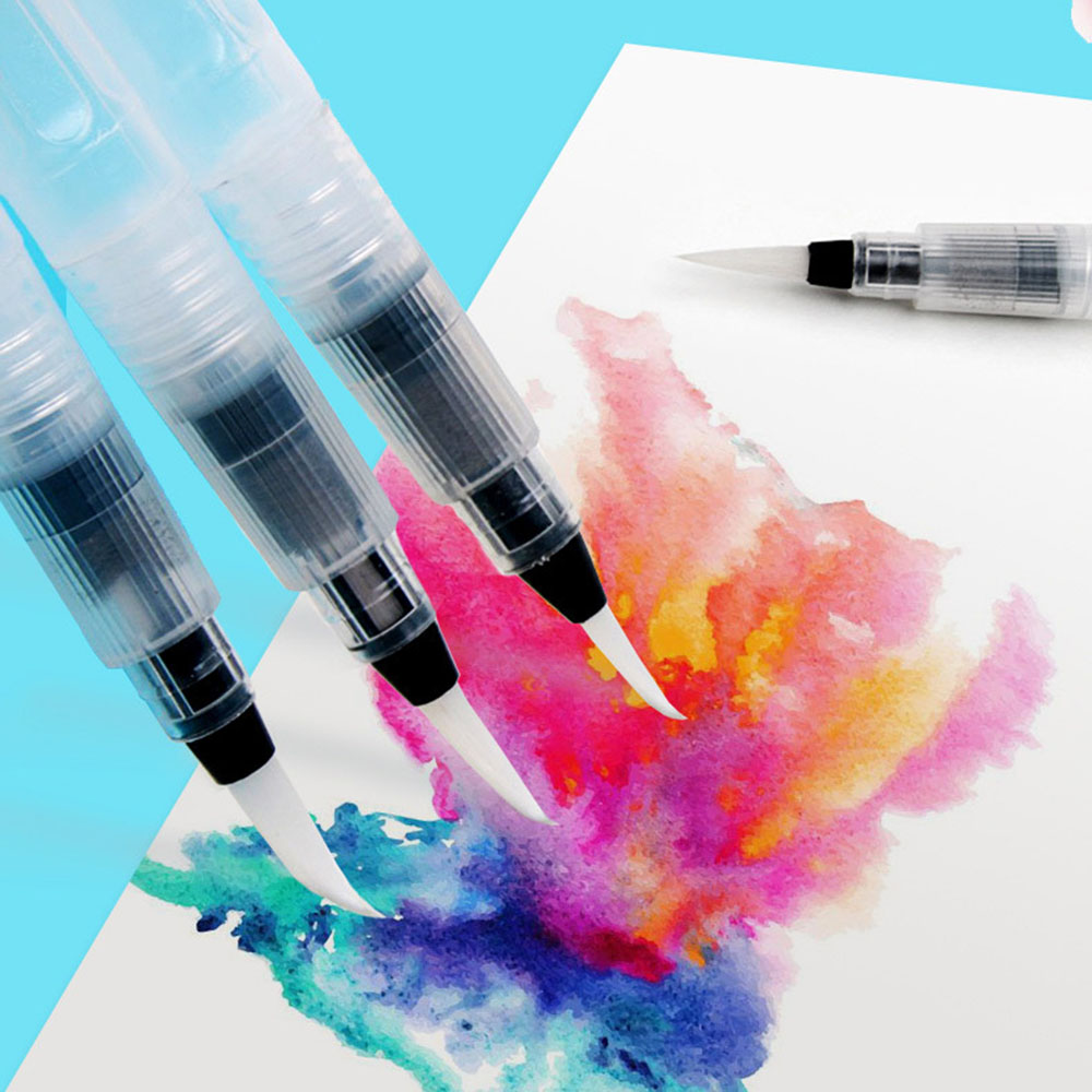 ชุดปากกาหมึกน้ำแบบเติมได้ 6 ชิ - Watercolor Brush Pen บทวิจารณ์และราคา
