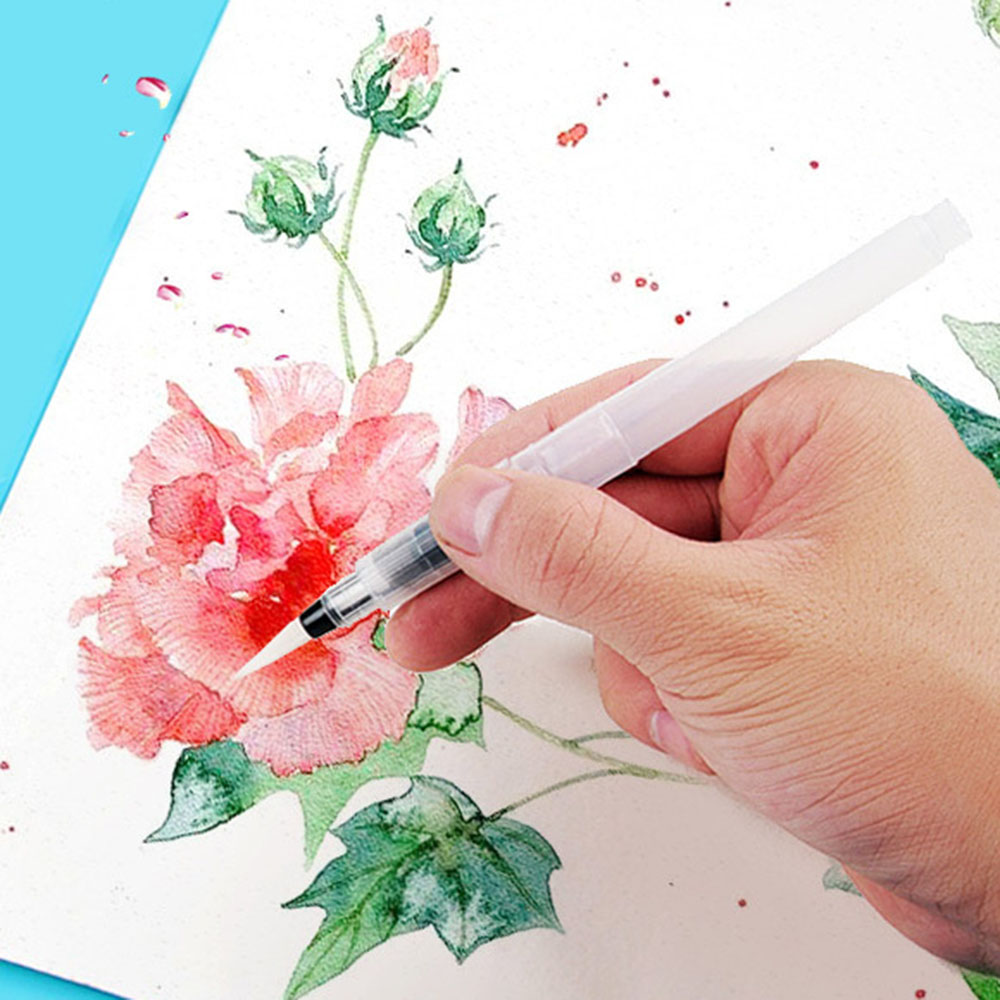 ชุดปากกาหมึกน้ำแบบเติมได้ 6 ชิ - Watercolor Brush Pen บทวิจารณ์และราคา