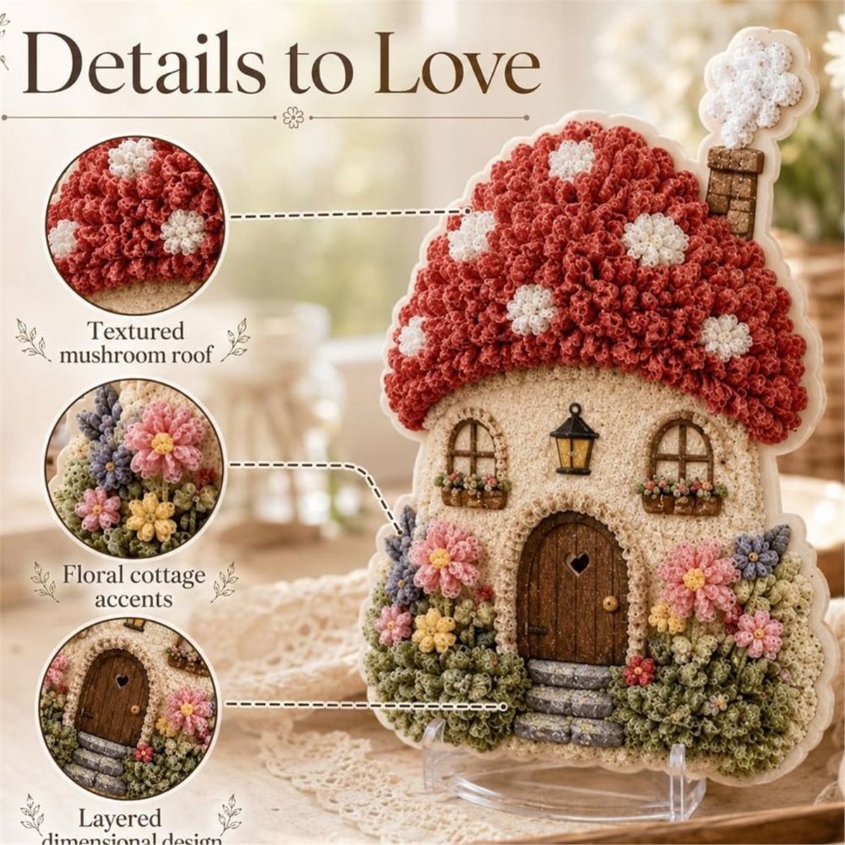ชุดงานฝีมือ DIY บ้านเห็ดดอกไม้ - Art Craft Village บทวิจารณ์และราคา