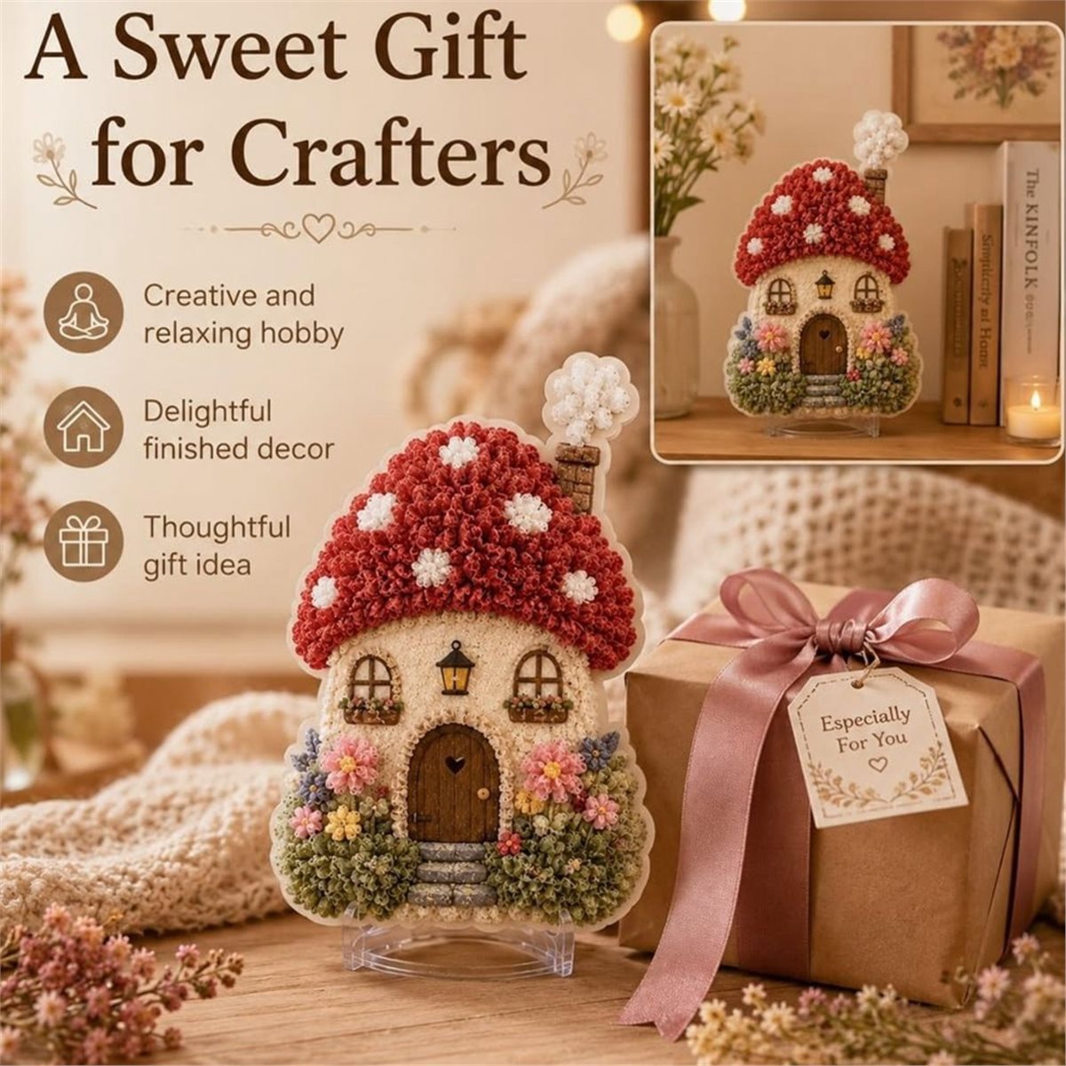 ชุดงานฝีมือ DIY บ้านเห็ดดอกไม้ - Art Craft Village บทวิจารณ์และราคา