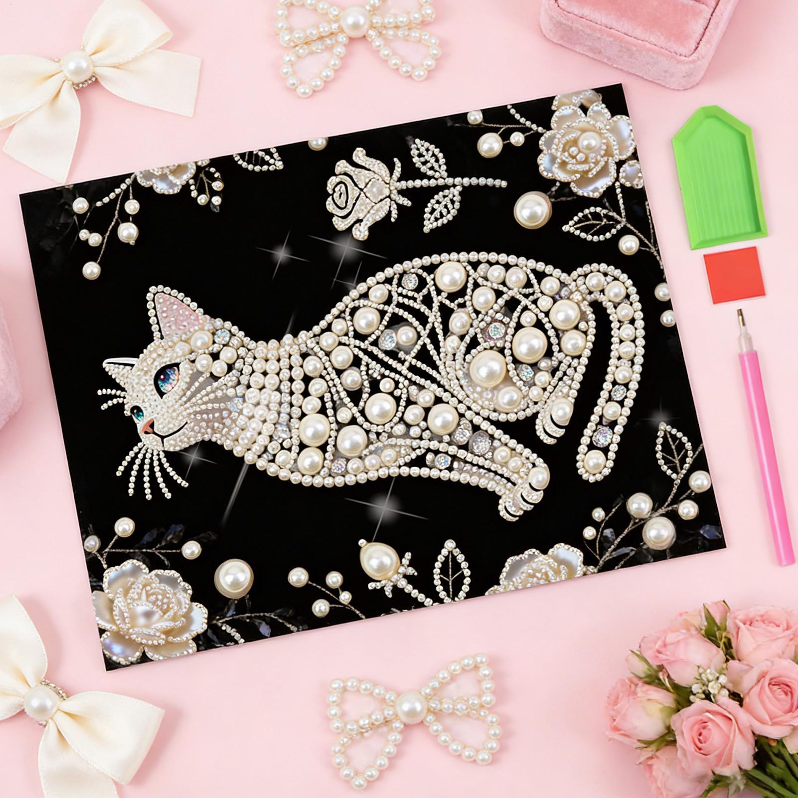 ชุดภาพวาดไข่มุกรูปแมว DIY งานฝ - Art And Craft For Mother'S Day บทวิจารณ์และราคา