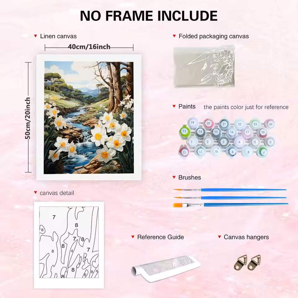 ภาพวาดระบายสีตามตัวเลข ชุดระบา - Art Craft Village บทวิจารณ์และราคา