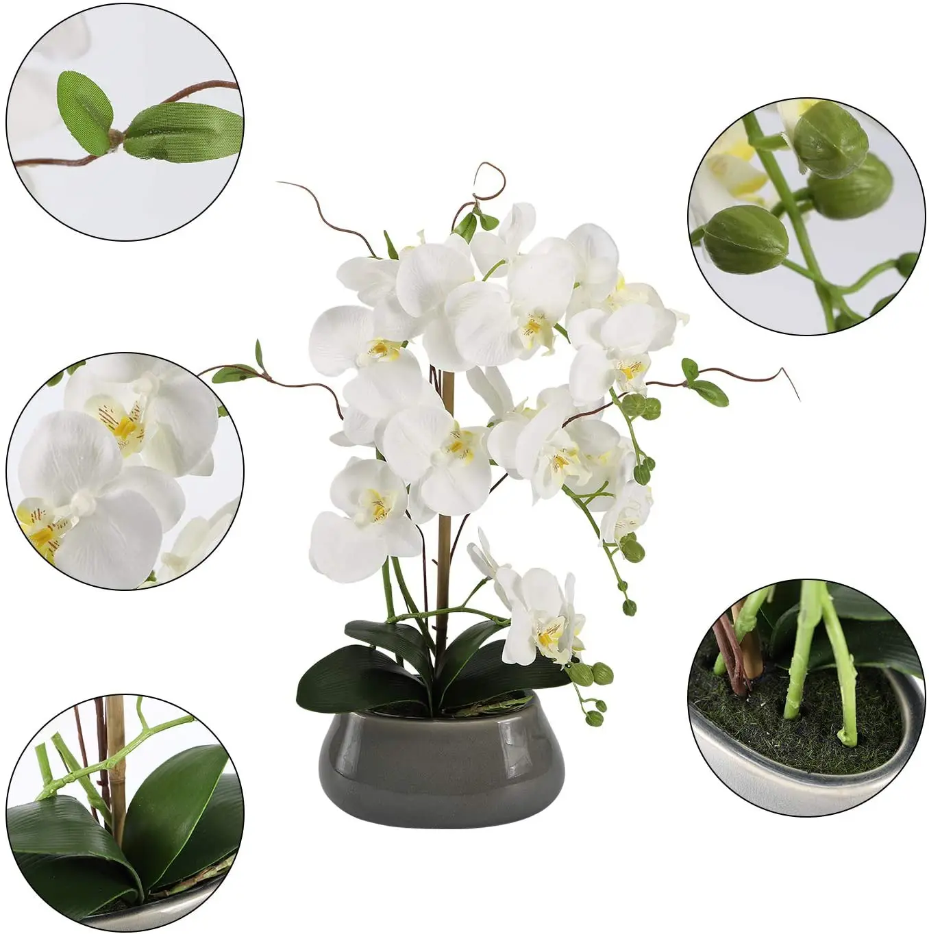 แกนกลางดอกไม้กล้วยไม้เทียมสำหร - Art Craft Vase บทวิจารณ์และราคา