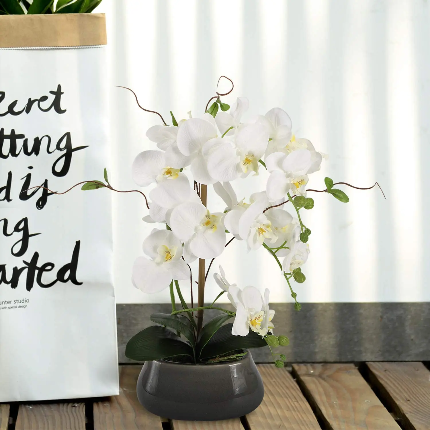 แกนกลางดอกไม้กล้วยไม้เทียมสำหร - Art Craft Vase บทวิจารณ์และราคา