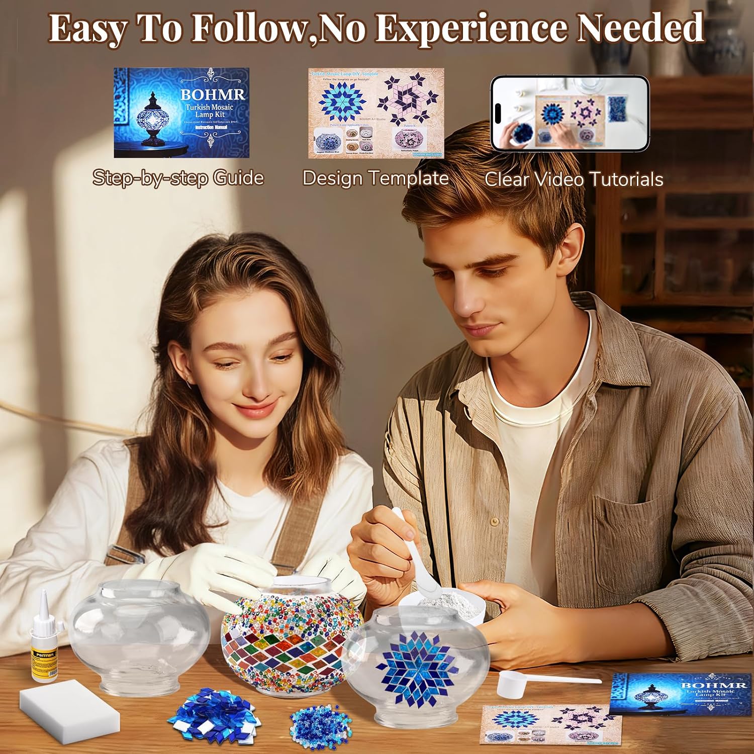 ชุดทำโคมไฟโมเสคแบบตุรกี 3 ทรงก - Art Craft For Adults บทวิจารณ์และราคา