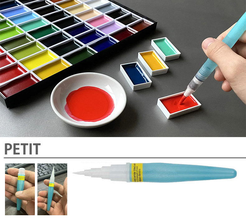 ปากกาพู่กันสีน้ำคุเรทาเกะของญี - Watercolor Brush Pen บทวิจารณ์และราคา