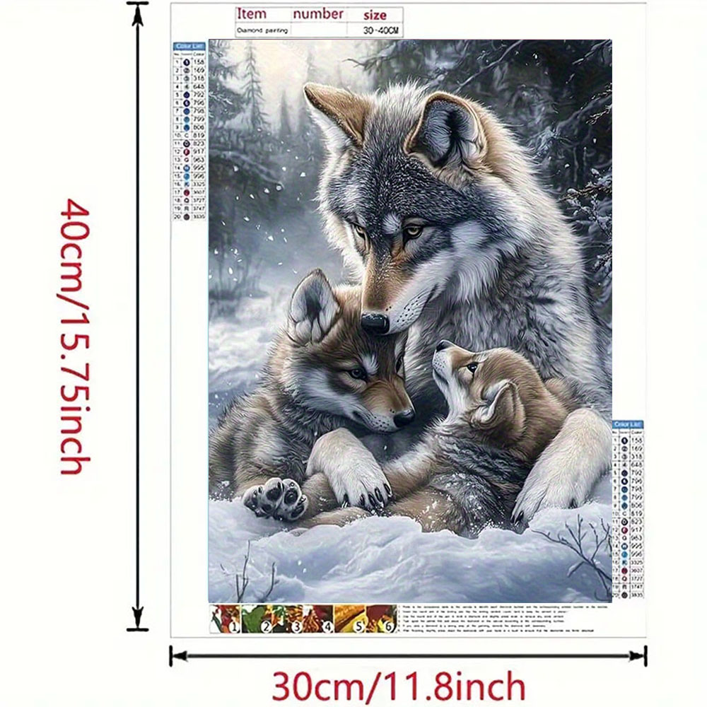 ชุดภาพวาดเพชร Wolf Family, ชุด - Art Craft For Adults บทวิจารณ์และราคา