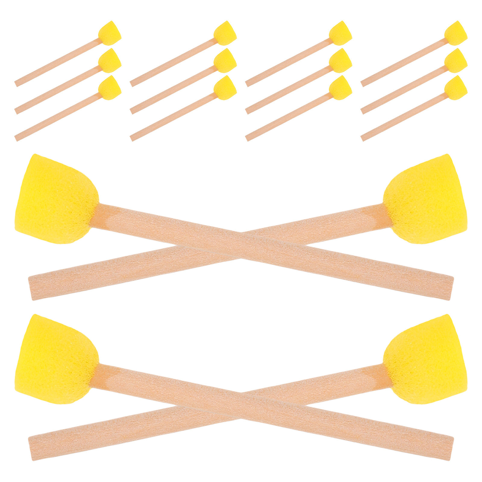 แปรงฟองน้ำทรงกลม 80 ชิ้น ด้ามไ - Art Craft For Preschool บทวิจารณ์และราคา
