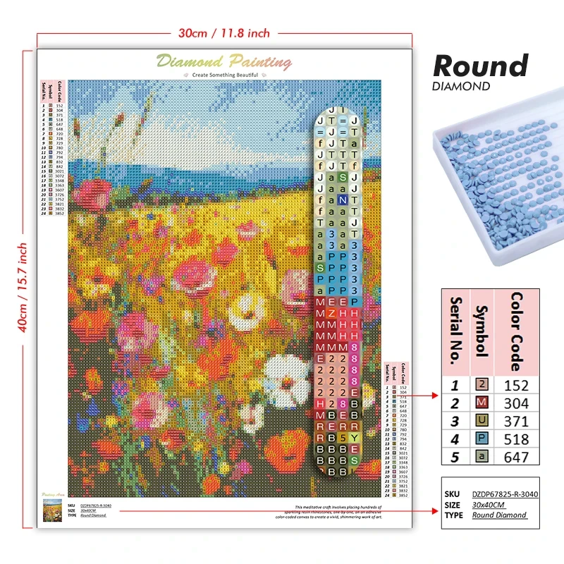 ชุดงานศิลปะเพชร 5D DIY ภาพทิวท - Art And Craft New York บทวิจารณ์และราคา