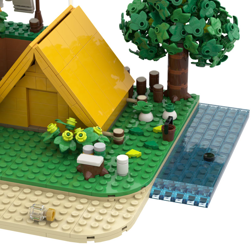 909 ชิ้น โมเดลเต็นท์ของชาวบ้าน - Art Craft Village บทวิจารณ์และราคา