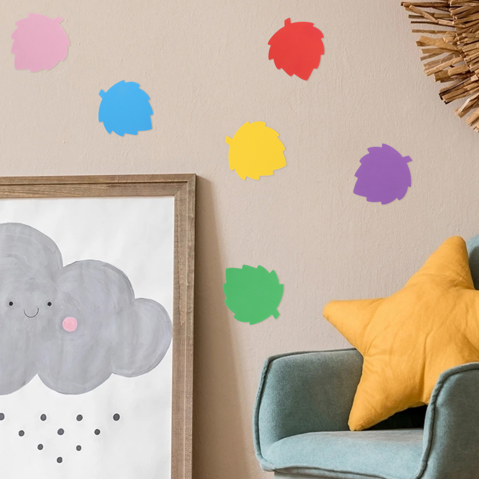 แผ่นโฟมรูปใบไม้หลากสี 72 ชิ้น  - Art Craft Kids บทวิจารณ์และราคา