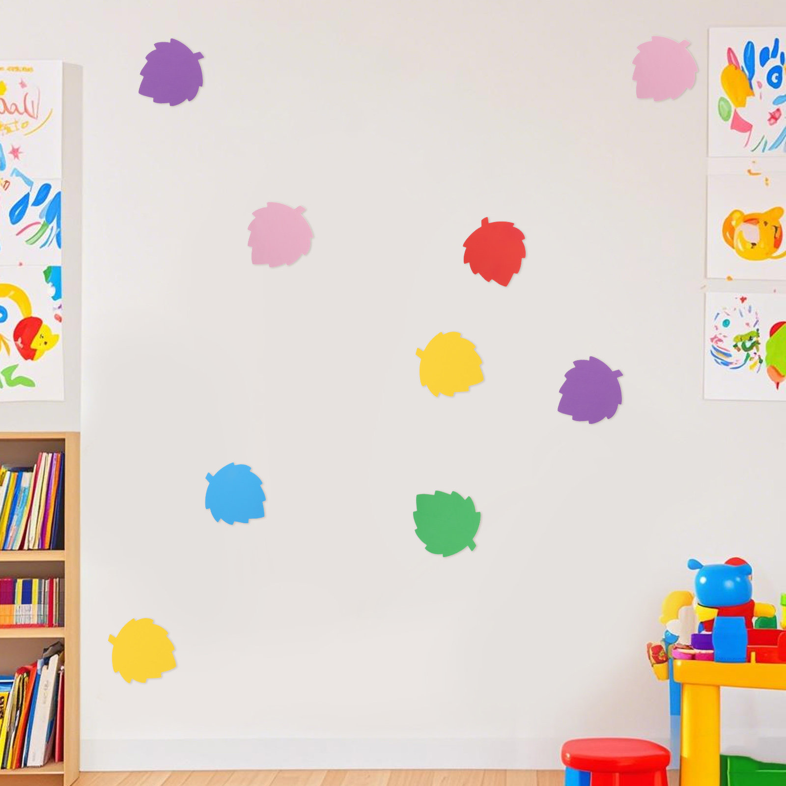 แผ่นโฟมรูปใบไม้หลากสี 72 ชิ้น  - Art Craft Kids บทวิจารณ์และราคา