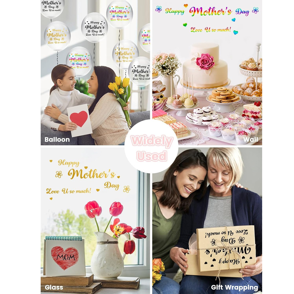 สติกเกอร์ติดลูกโป่งสำหรับงานปา - Art And Craft For Mother'S Day บทวิจารณ์และราคา