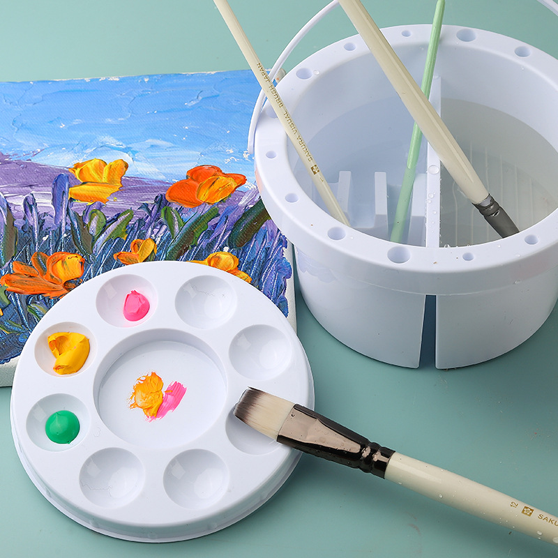 ถังล้างแปรง 3-in-1 พร้อมฝาปิดจ - Watercolor Brush Pen บทวิจารณ์และราคา