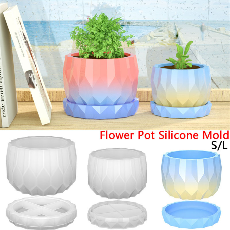 1 ชุดซิลิโคน Planter แม่พิมพ์ส - Art Craft Vase บทวิจารณ์และราคา