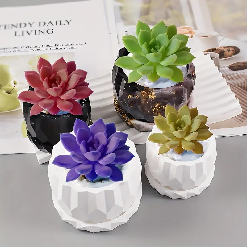 1 ชุดซิลิโคน Planter แม่พิมพ์ส - Art Craft Vase บทวิจารณ์และราคา