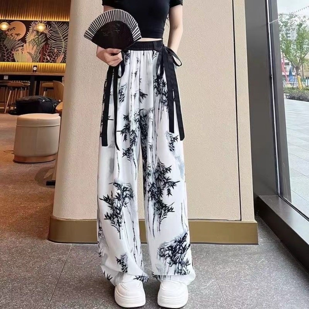 กางเกงลำลองผ้าไอซ์ซิลค์ลายพิมพ - Silk Painting Dye บทวิจารณ์และราคา
