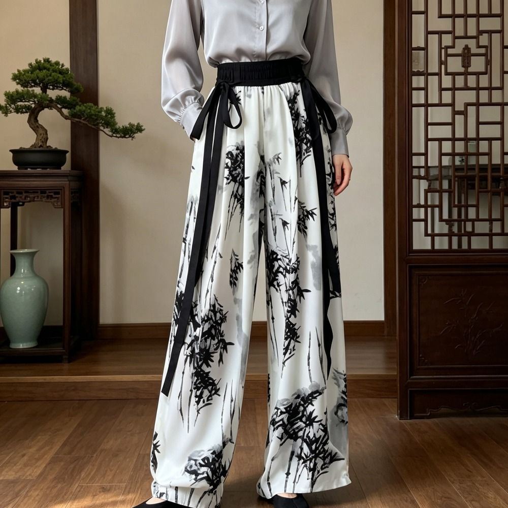 กางเกงลำลองผ้าไอซ์ซิลค์ลายพิมพ - Silk Painting Dye บทวิจารณ์และราคา