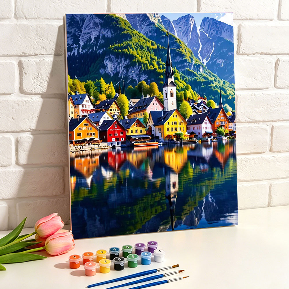 ชุดภาพวาดสีน้ำมันดิจิทัล DIY ภ - Art Craft Village บทวิจารณ์และราคา