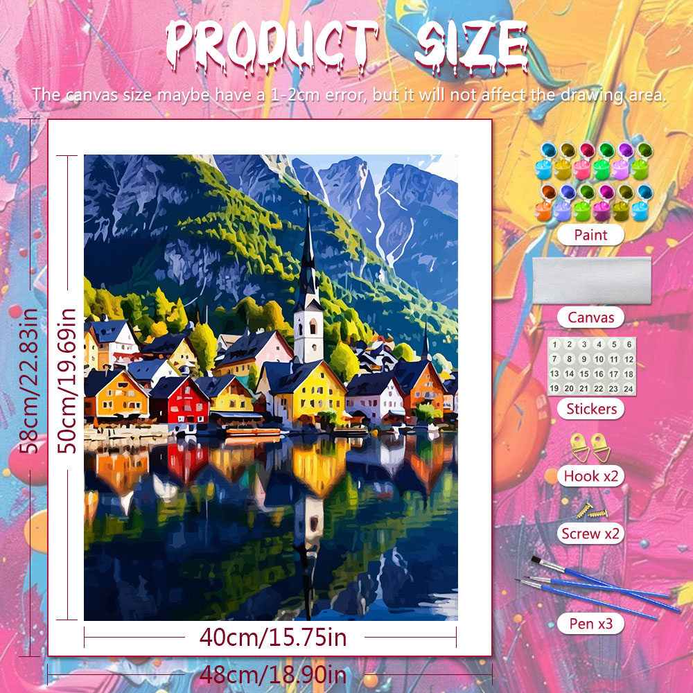 ชุดภาพวาดสีน้ำมันดิจิทัล DIY ภ - Art Craft Village บทวิจารณ์และราคา