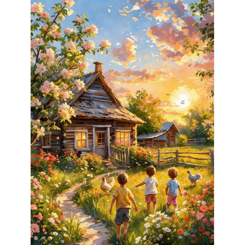 ชุดภาพวาดระบายสีตามตัวเลข GATY - Art Craft Village บทวิจารณ์และราคา