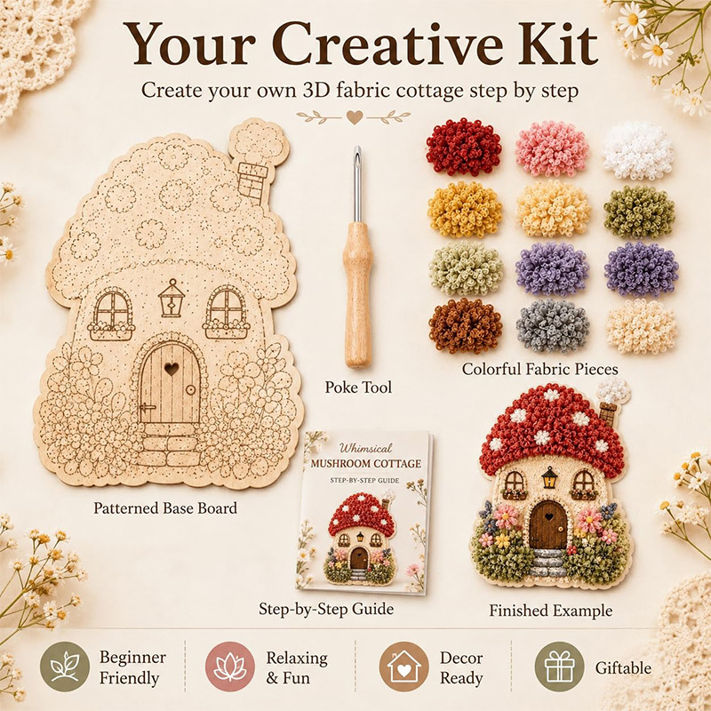 ชุดงานฝีมือ DIY ศิลปะการปักผ้า - Art Craft Village บทวิจารณ์และราคา