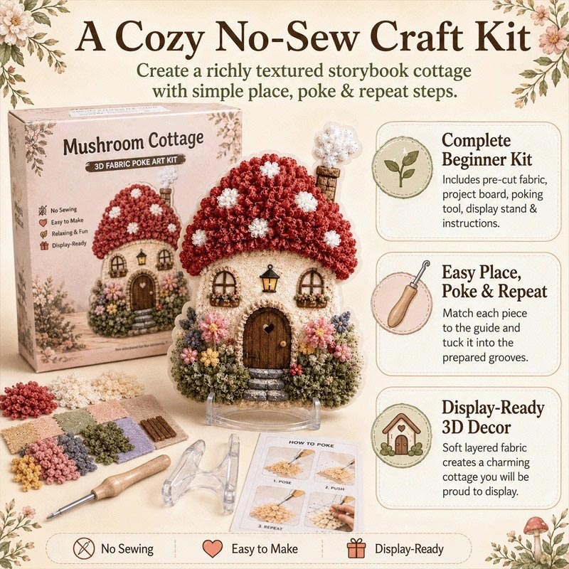 ชุดงานฝีมือ DIY ศิลปะการปักผ้า - Art Craft Village บทวิจารณ์และราคา