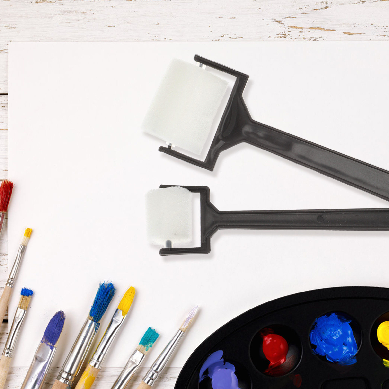 15 ชิ้นชุดแปรงฟองน้ำวาดภาพศิลป - Art Craft For Preschool บทวิจารณ์และราคา
