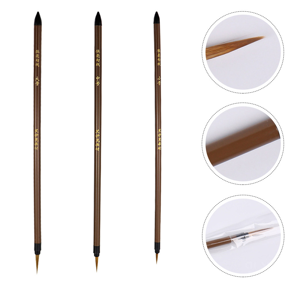 ปากกาวาดเส้นลายขนหมาป่า 3 ชิ้น - Watercolor Brush Pen บทวิจารณ์และราคา