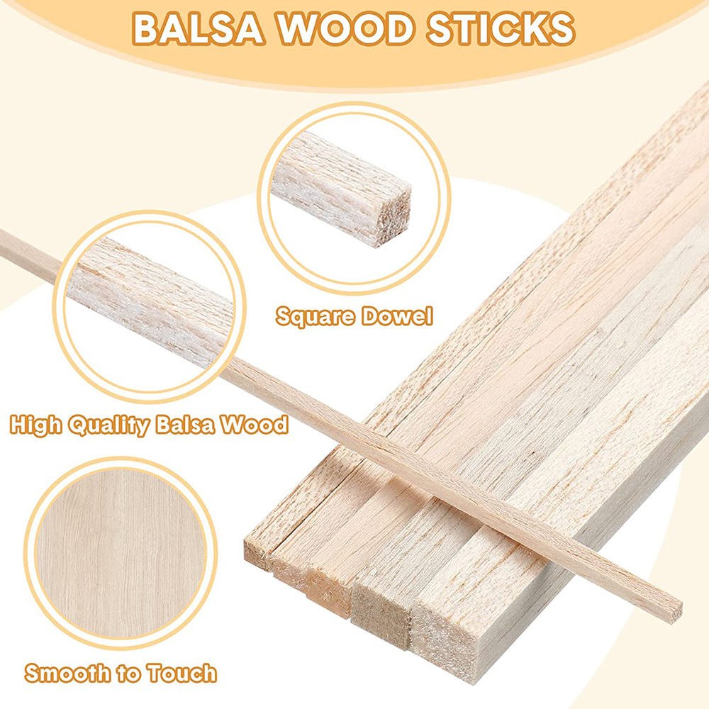 130pcs Balsa ไม้แถบไม้หัตถกรรม - Art Craft Stick บทวิจารณ์และราคา